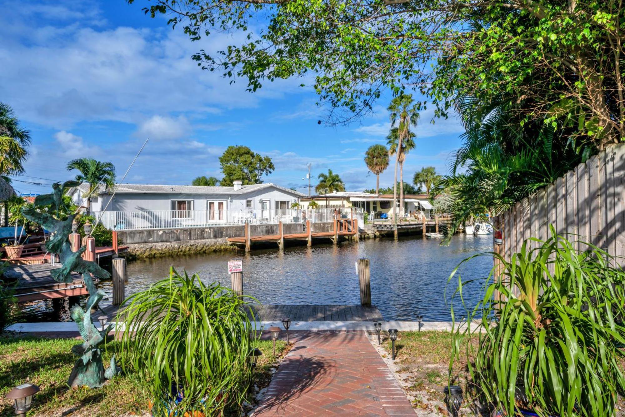 4 Bd Near Beach Spacious Solar Heated Pool Waterfront Home Pompano Beach Exterior foto
